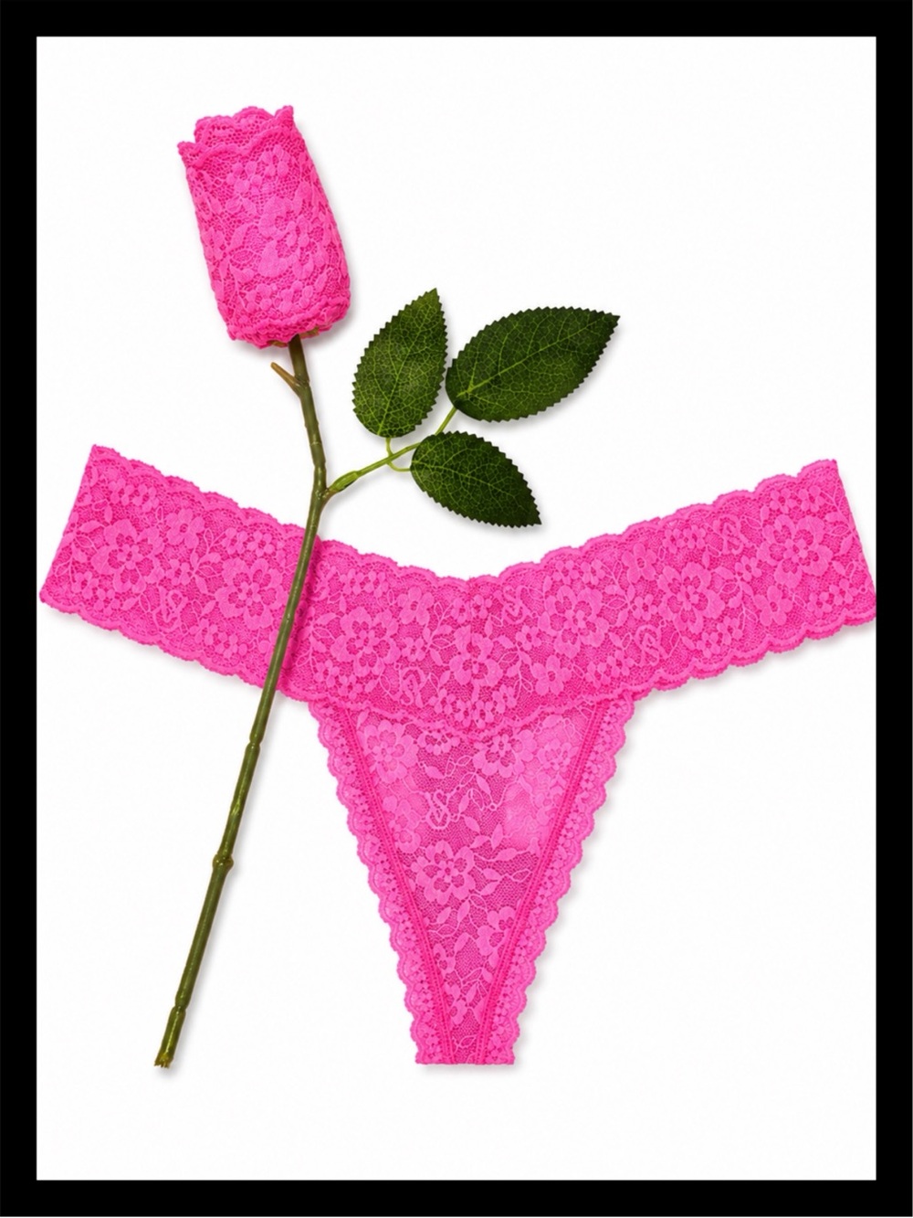 💕 𝒱𝒾𝒸𝓉𝑜𝓇𝒾𝒶'𝓈 𝒮𝑒𝒸𝓇𝑒𝓉 Neon Princess Lacie Rose Valentine Thong Panty NEW & SEALED💕